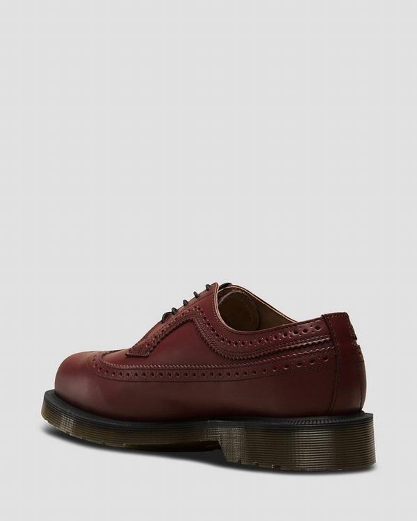 Dr Martens Dámské Polobotky 3989 Smooth Červené, CZ-731260